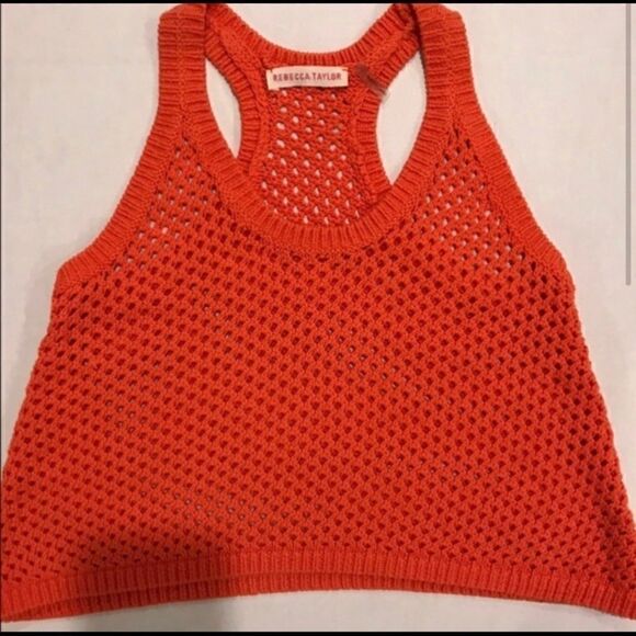 REBECCAāTAYLORāOPENĀ KNITāš§¶āCROPPEDāTANKāTOP - Picture 2 of 6